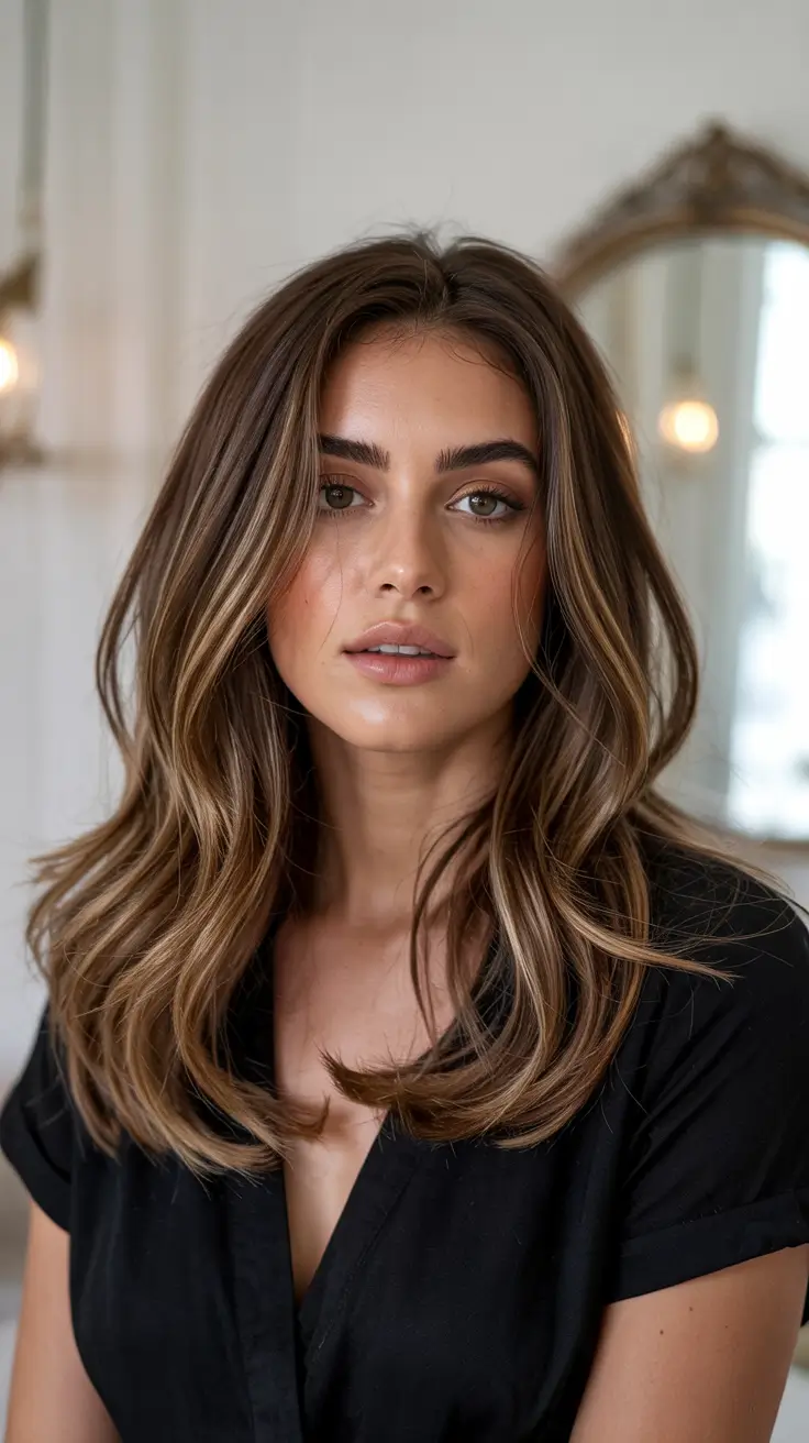 honey brown hair colors 2026 Dimensional Honey Layers with Root Depth