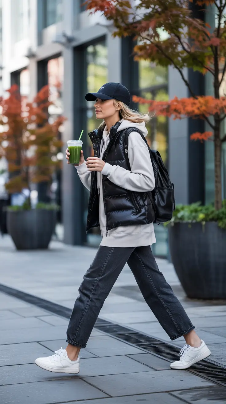 jeans-outfits-for-women-2026 Sporty Street Utility