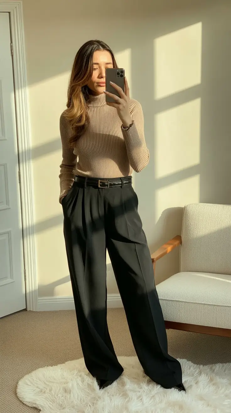 New business casual outfits trends 2026 Golden Hour Minimalism