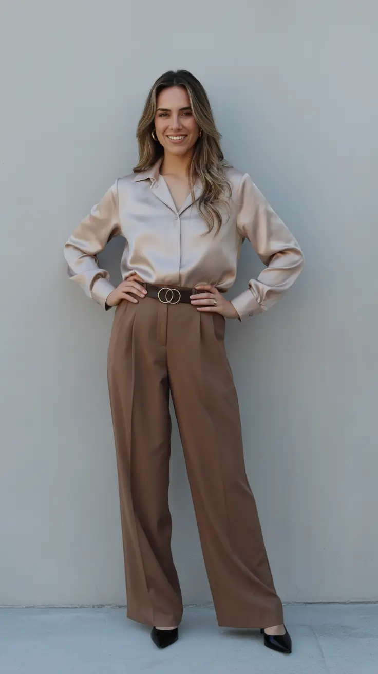 New business casual outfits trends 2026 Champagne Glow