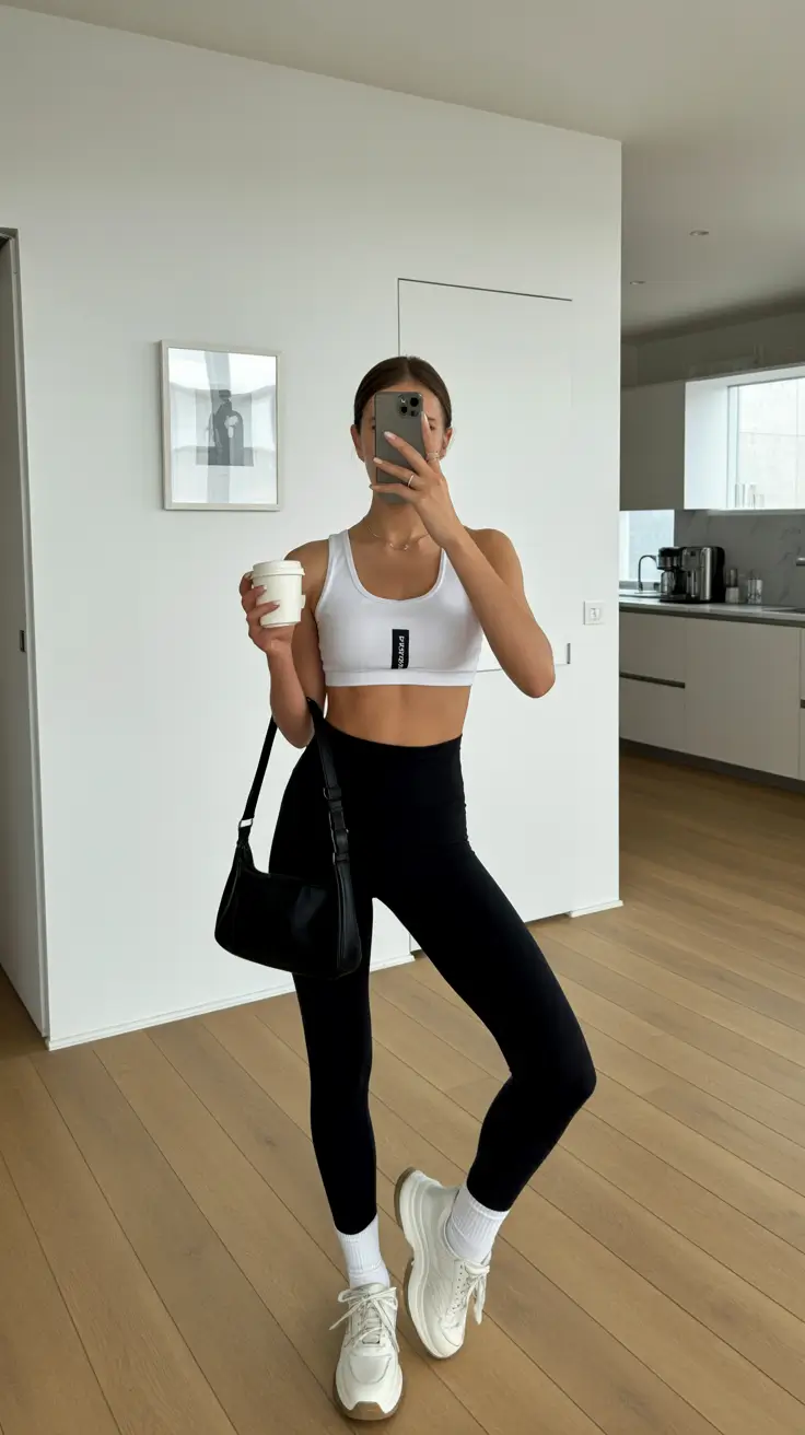 New gym fashion trends 2026 Monochrome Energy