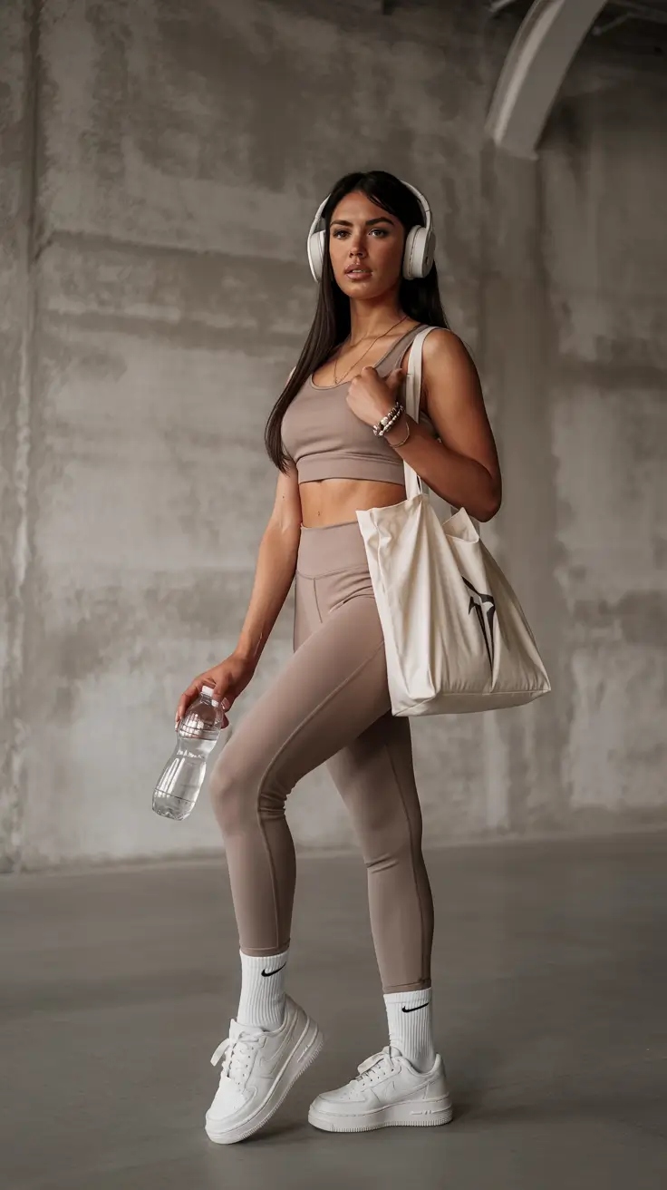 New workout fashion outfits for women 2026 Soft Neutrals and Elevated Basics