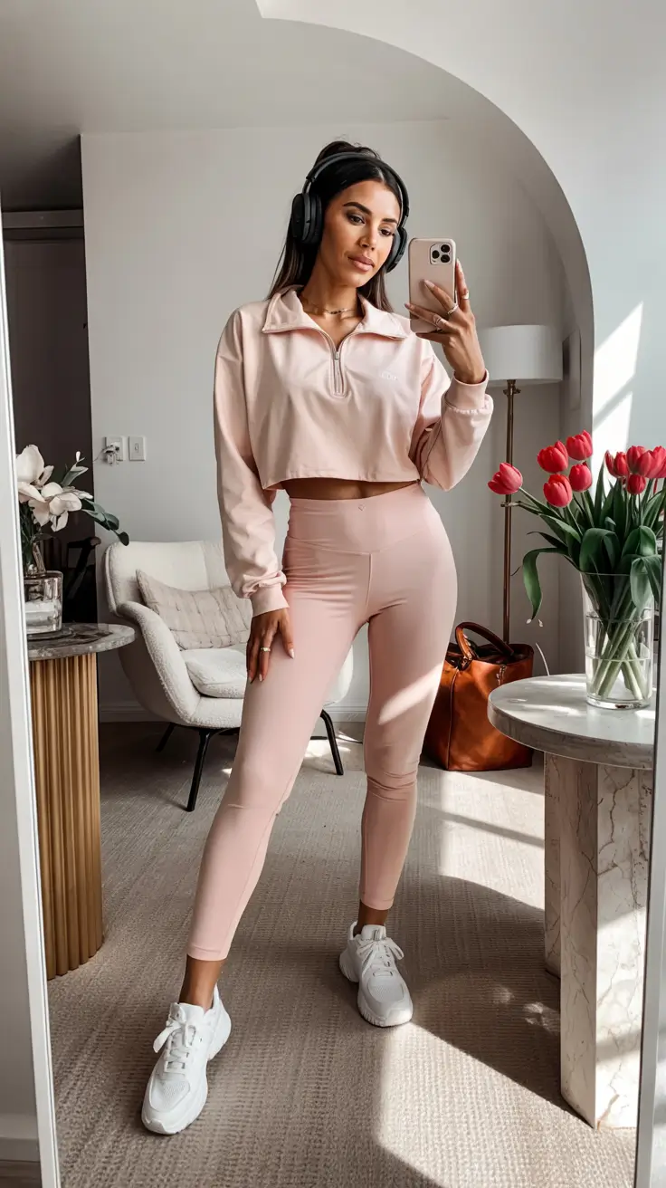 New workout fashion outfits for women 2026 Pastel Glow Routine