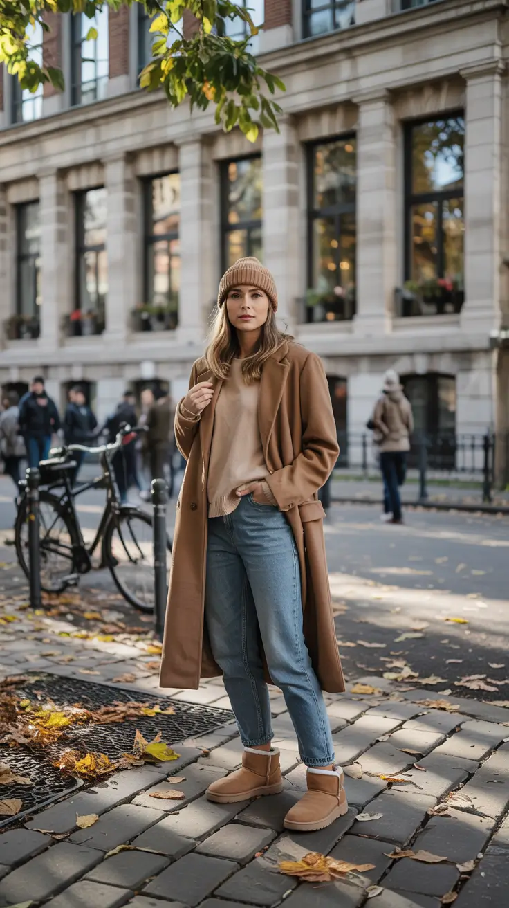 New York winter outfits 2026 Soft Neutrals in Motion