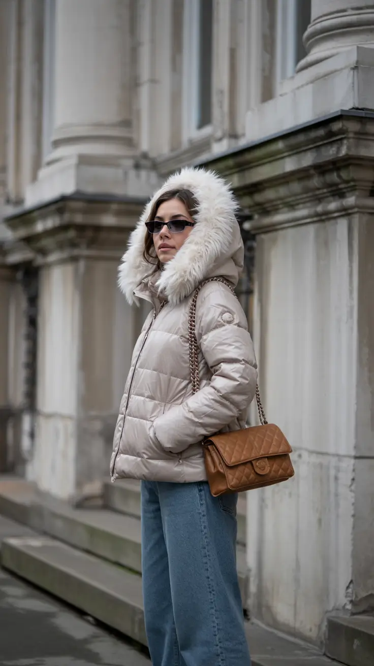 New York winter outfits 2026 Frosted Luxe Street