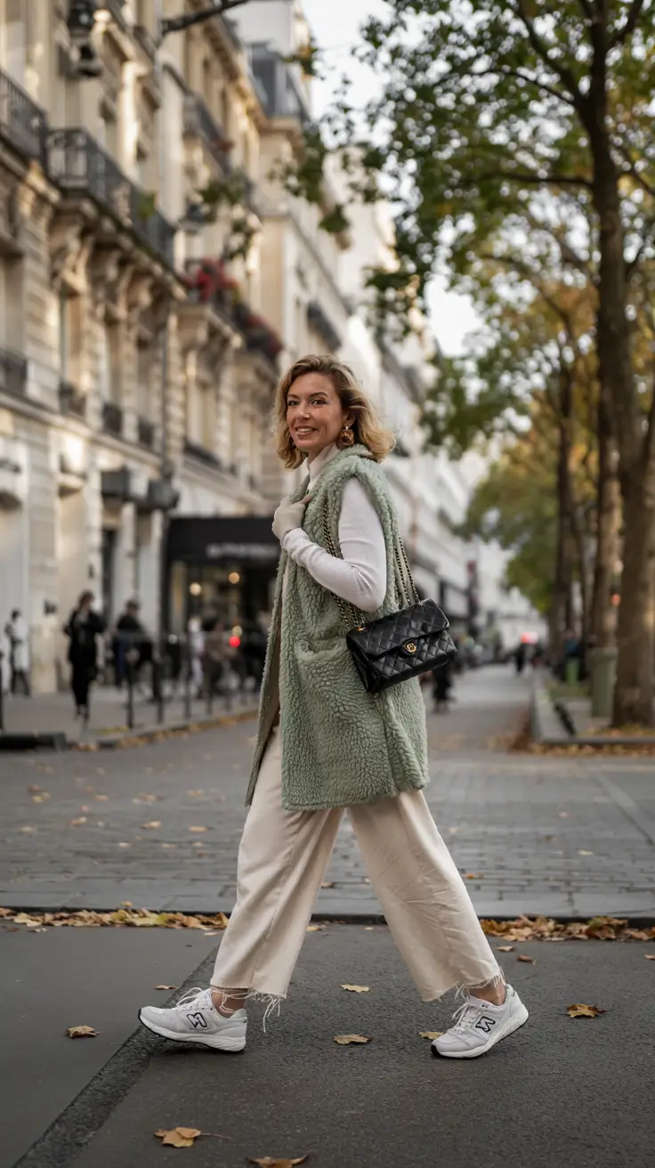 New York winter outfits 2026 Soft Green Ease