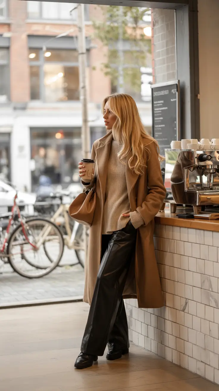 New York winter outfits 2026 City Cafe Neutrals