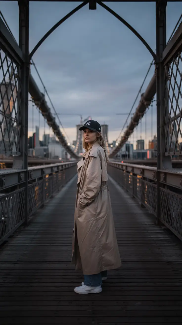 New York winter outfits 2026 Bridge Trench Mood