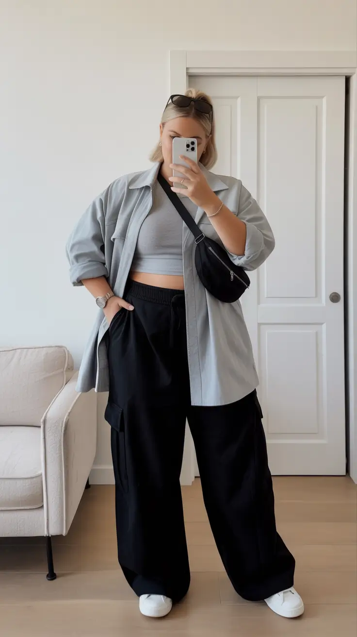 plus-size fashion trends for women 2026 Effortless Street Balance