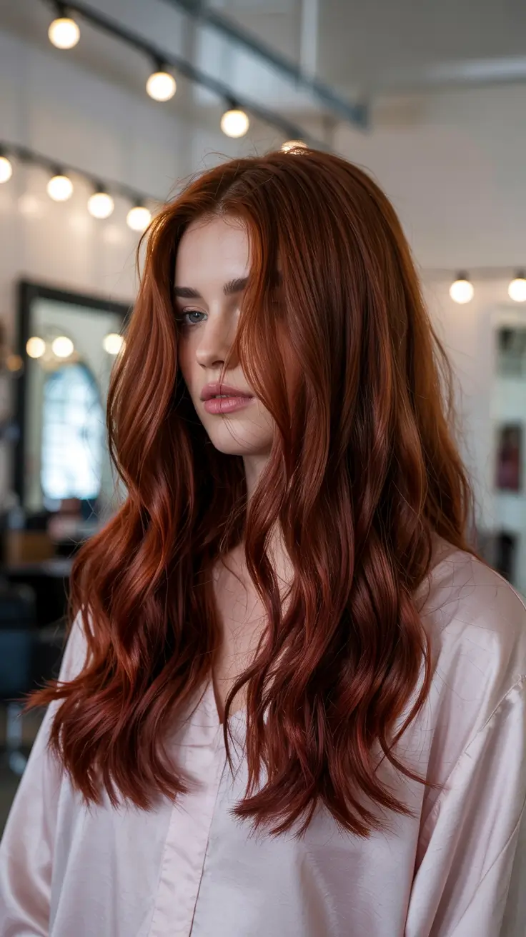 red hair colors 2026 True Copper Flow with Luxe Length