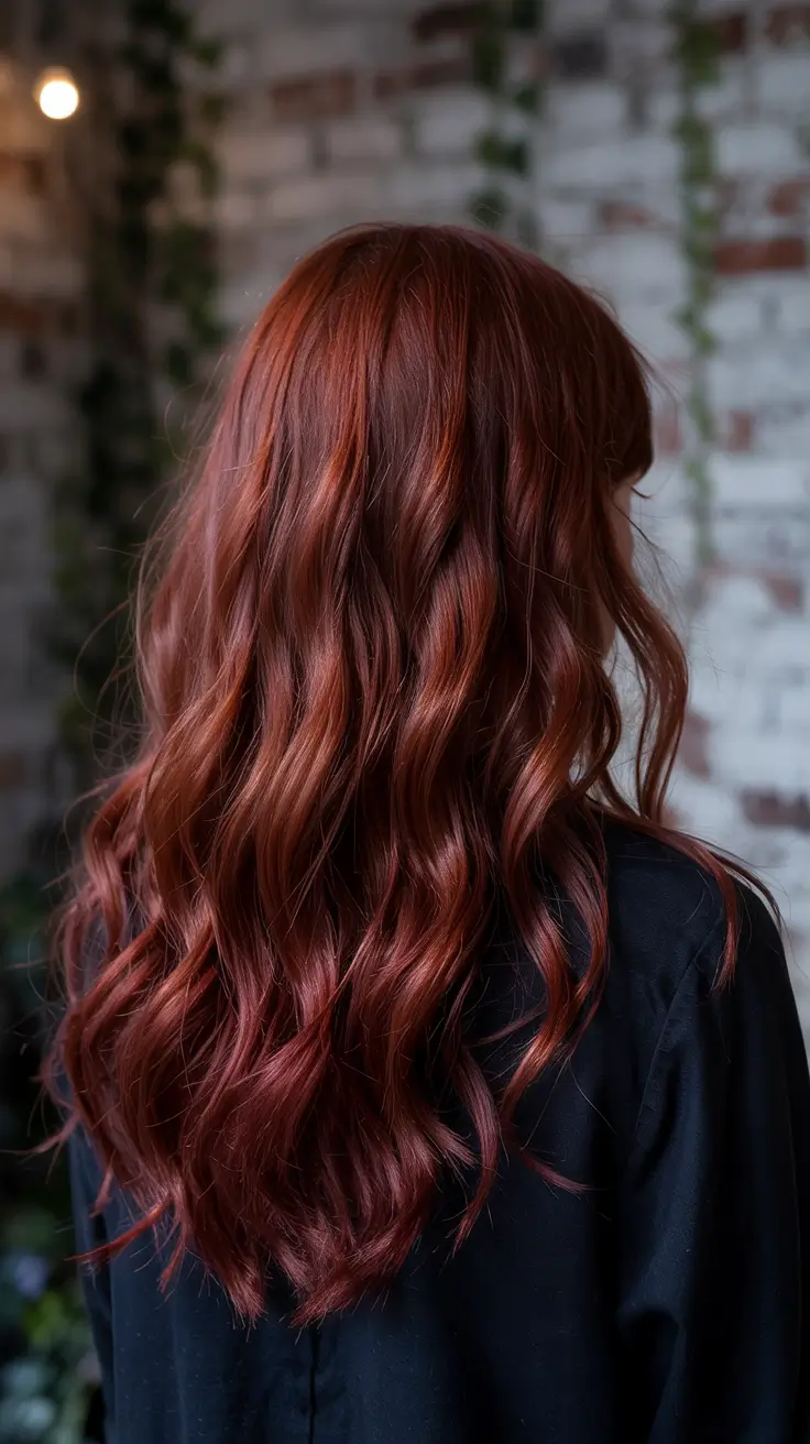 red hair colors 2026 Glossy Cinnamon Ribbons with Soft Movement