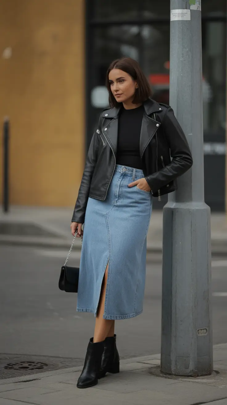Skirt outfit inspiration 2026 Rebel Denim Revival