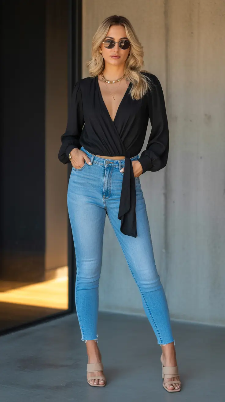 Stylish Night Out Outfits 2026 Modern Wrap Sophistication