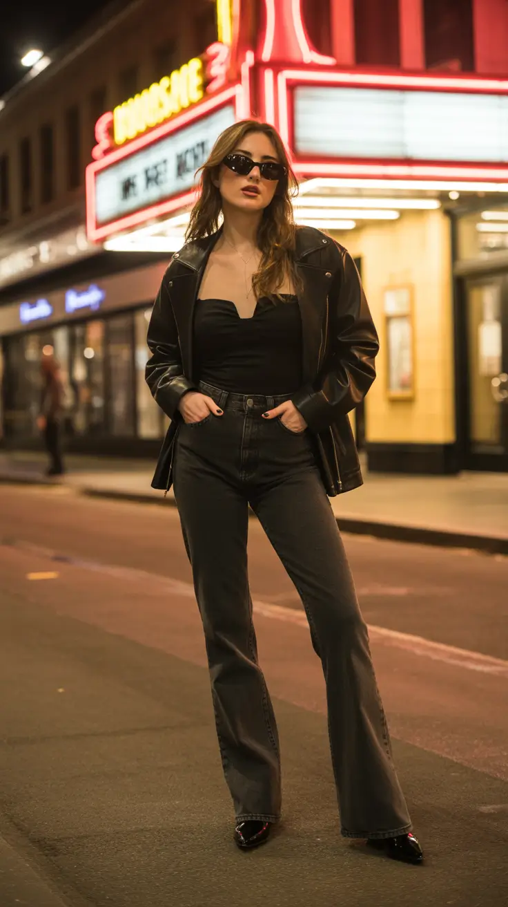 Stylish Night Out Outfits 2026 Retro Noir Energy