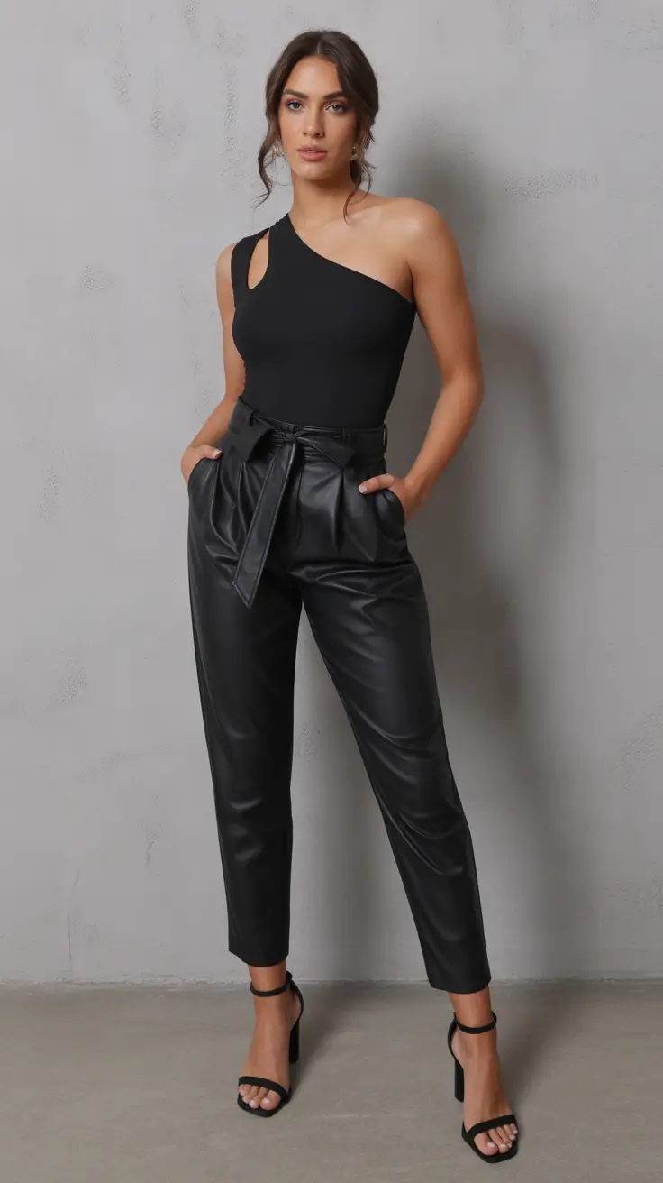 Stylish Night Out Outfits 2026 Monochrome Rebel