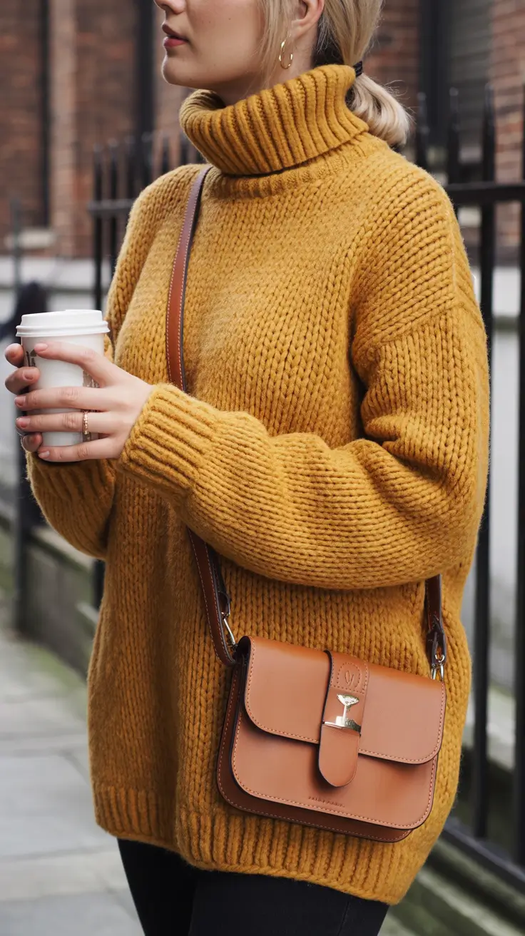 Sweater outfits for women 2026 Golden Mustard Street Style