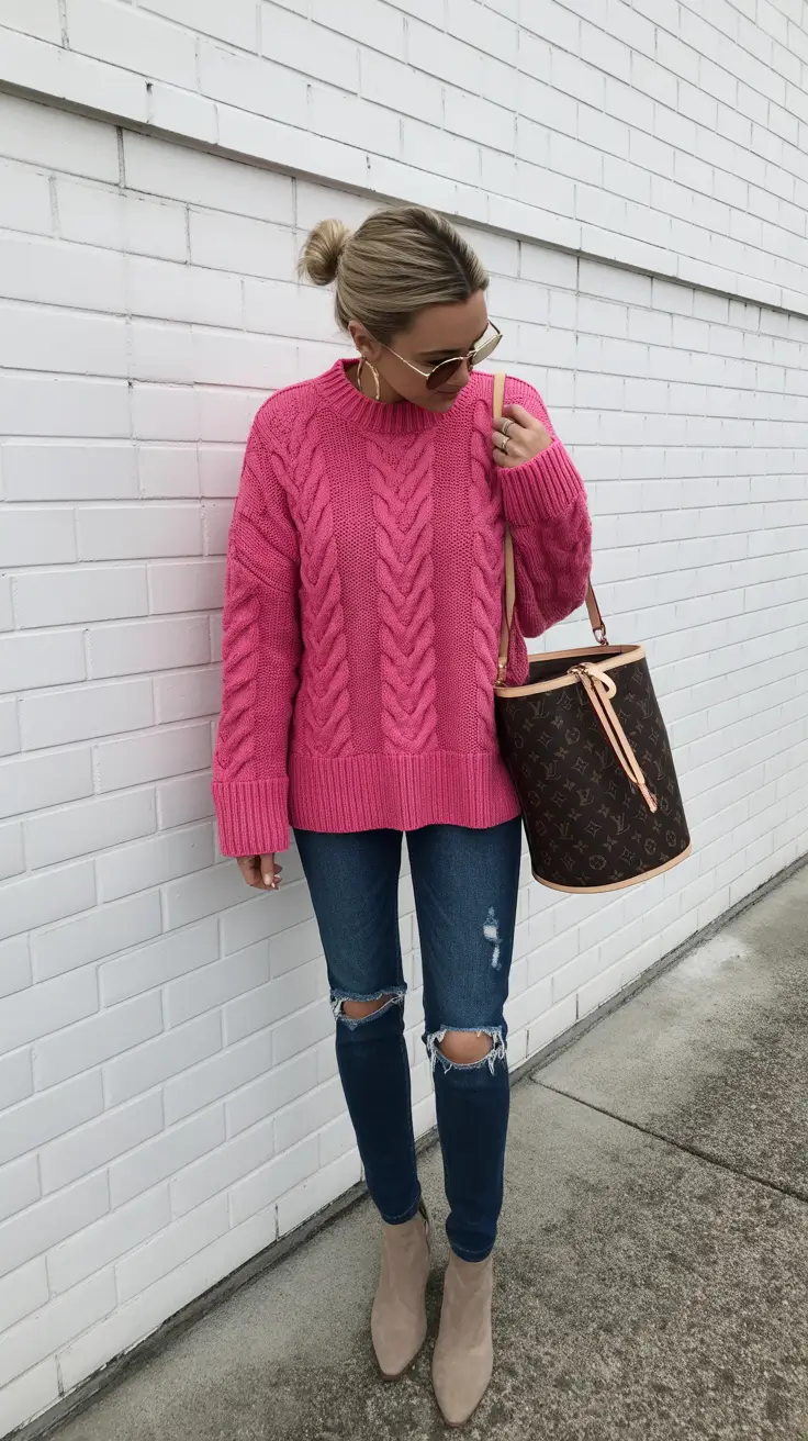 Sweater outfits for women 2026 Bright Knits and Everyday Denim