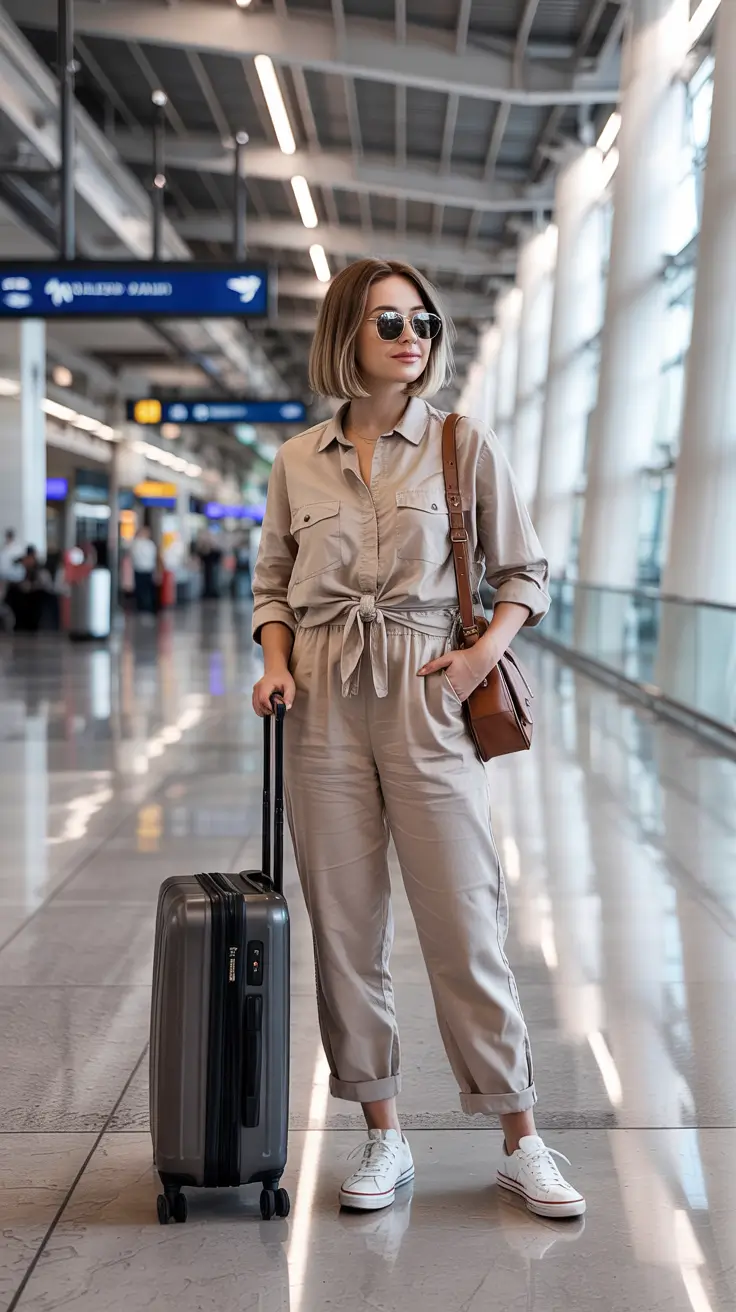 Travel outfit inspiration 2026 Utility Chic Function Meets Form