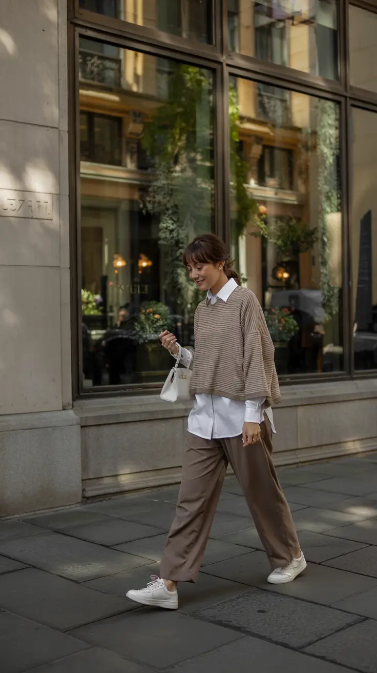 Trendy capsule wardrobe outfits 2026 Casual Layers With a Relaxed Attitude