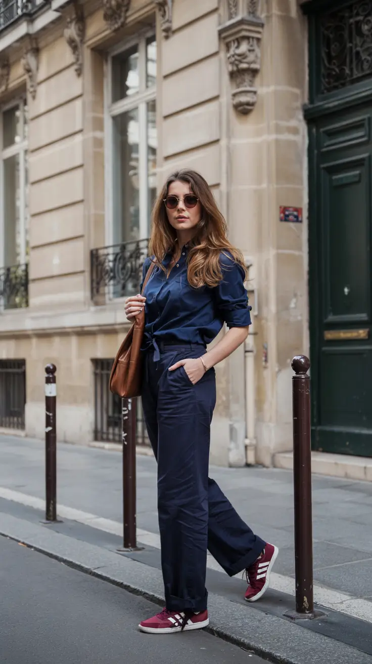 Trendy everyday outfits 2026 Navy Monochrome Simplicity
