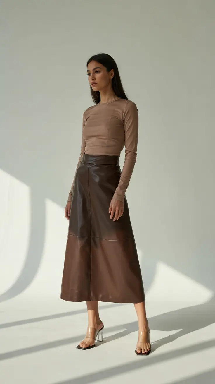 Trendy outfits for women 2026 Chocolate Geometry