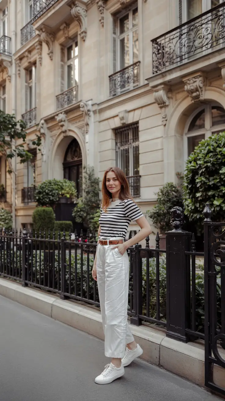 Trendy outfits for women 2026 Parisian Stripes Revival