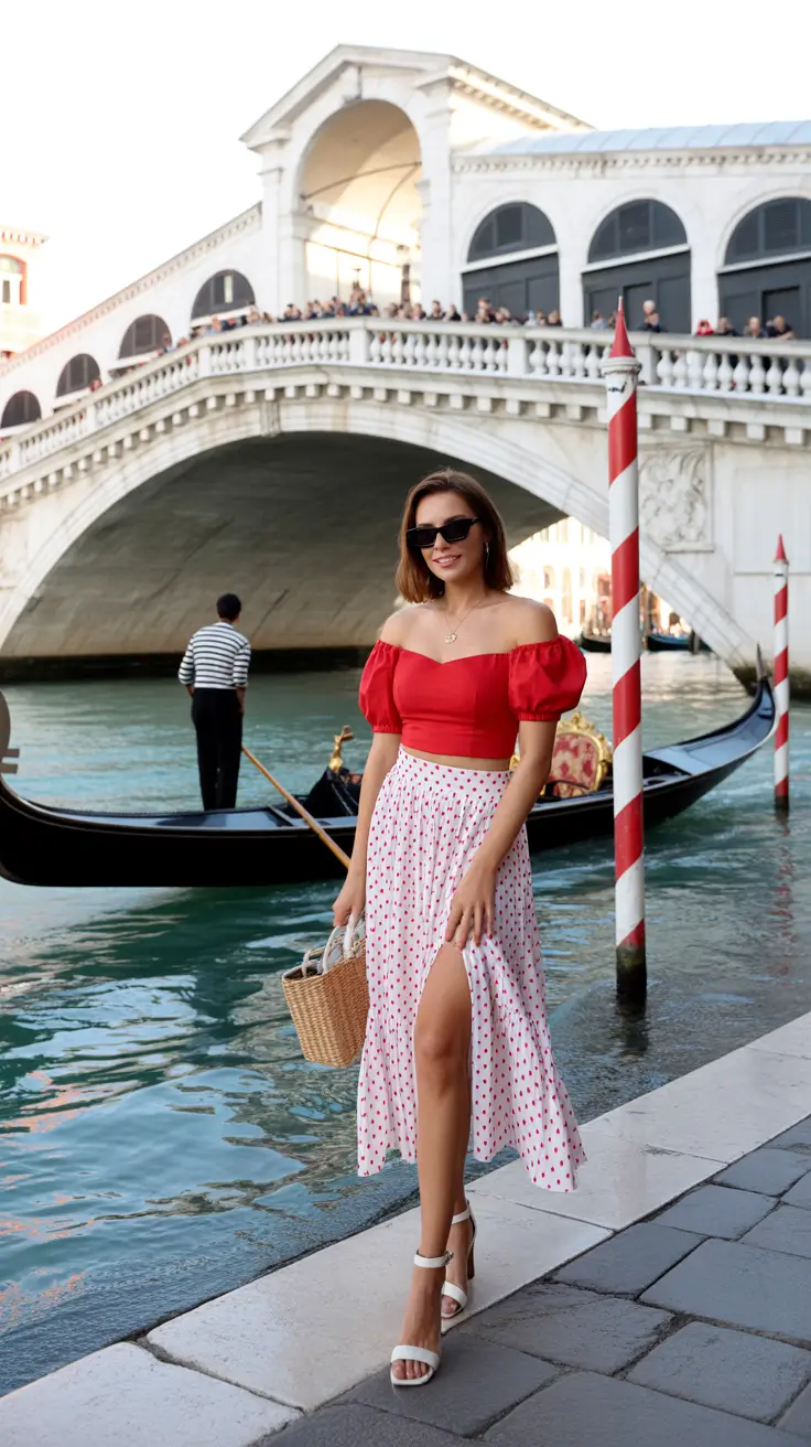 Vacation outfit ideas 2026 Venetian Romance