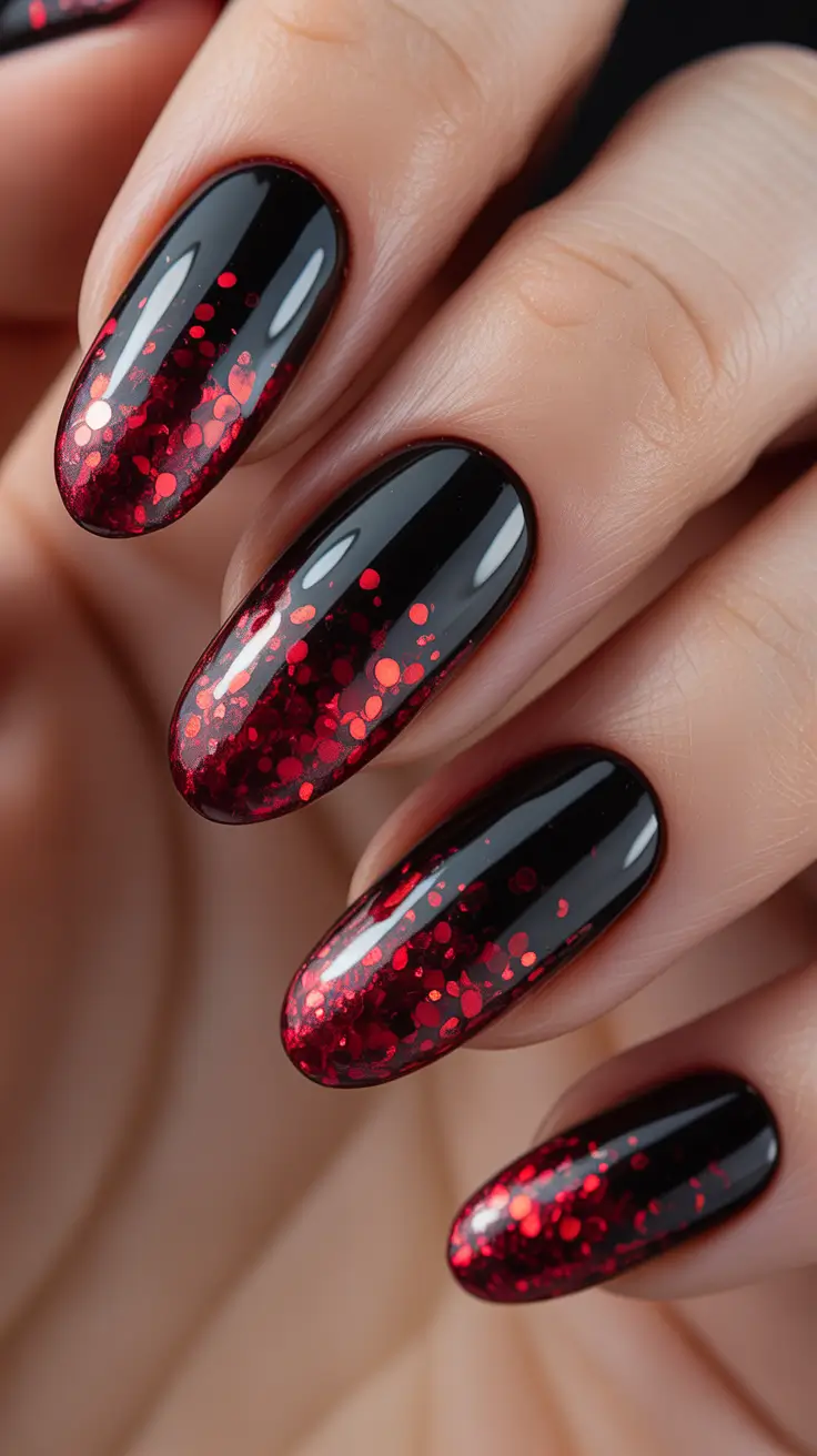 black-nail-designs-2026-Burning-Ember-Drama