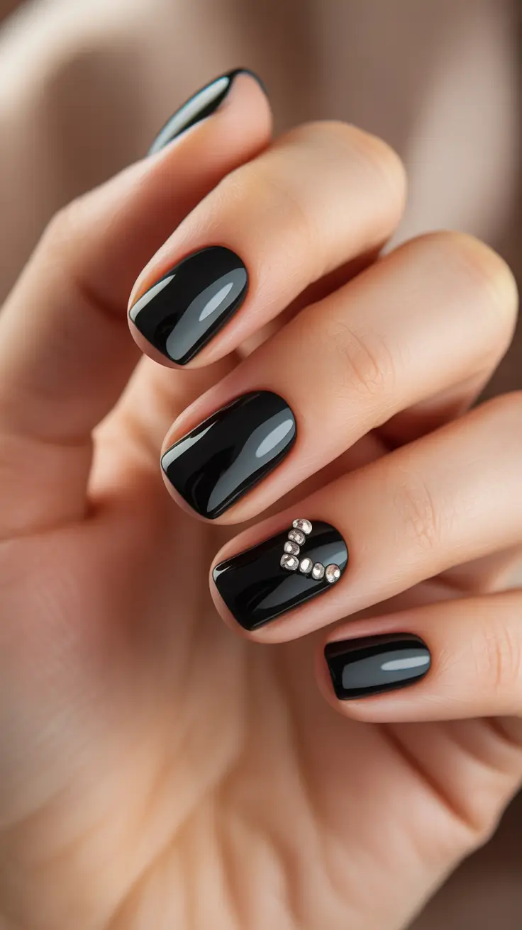 black-nail-designs-2026-Classic-Black-with-a-Crystal-Twist