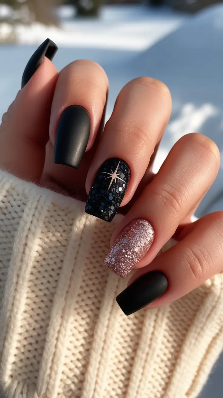 black-nail-designs-2026-Matte-Meets-Meteorite