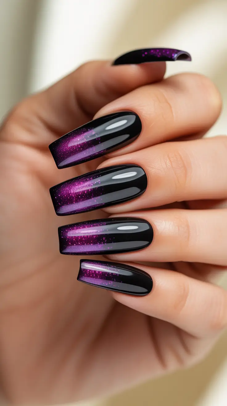 black-nail-designs-2026-Electric-Plum-Glow