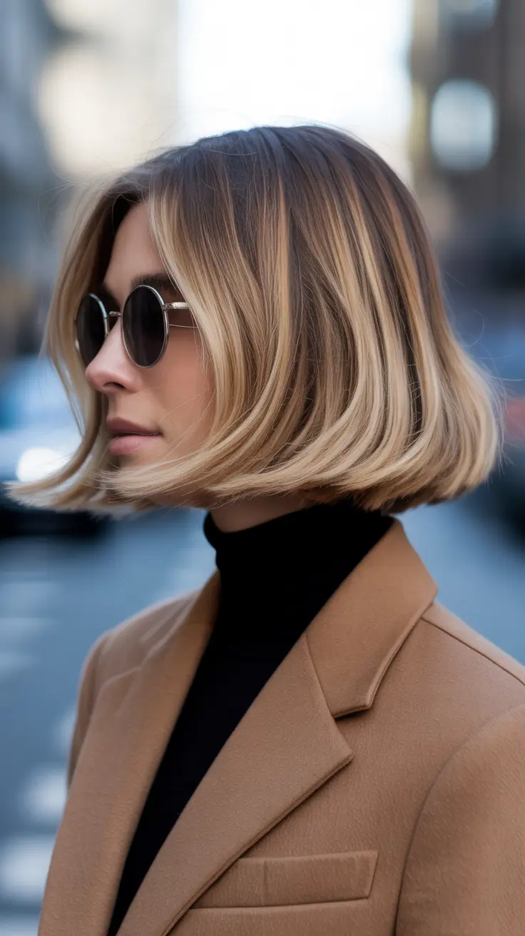 bob-hairstyles-2026-The-Jetset-Blunt-Bob-with-Blonde-Panels