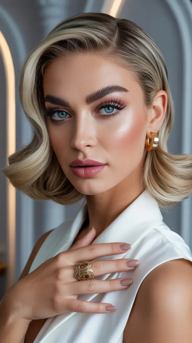 bob-hairstyles-2026-The-Sculpted-Blonde-Bombshell-Bob