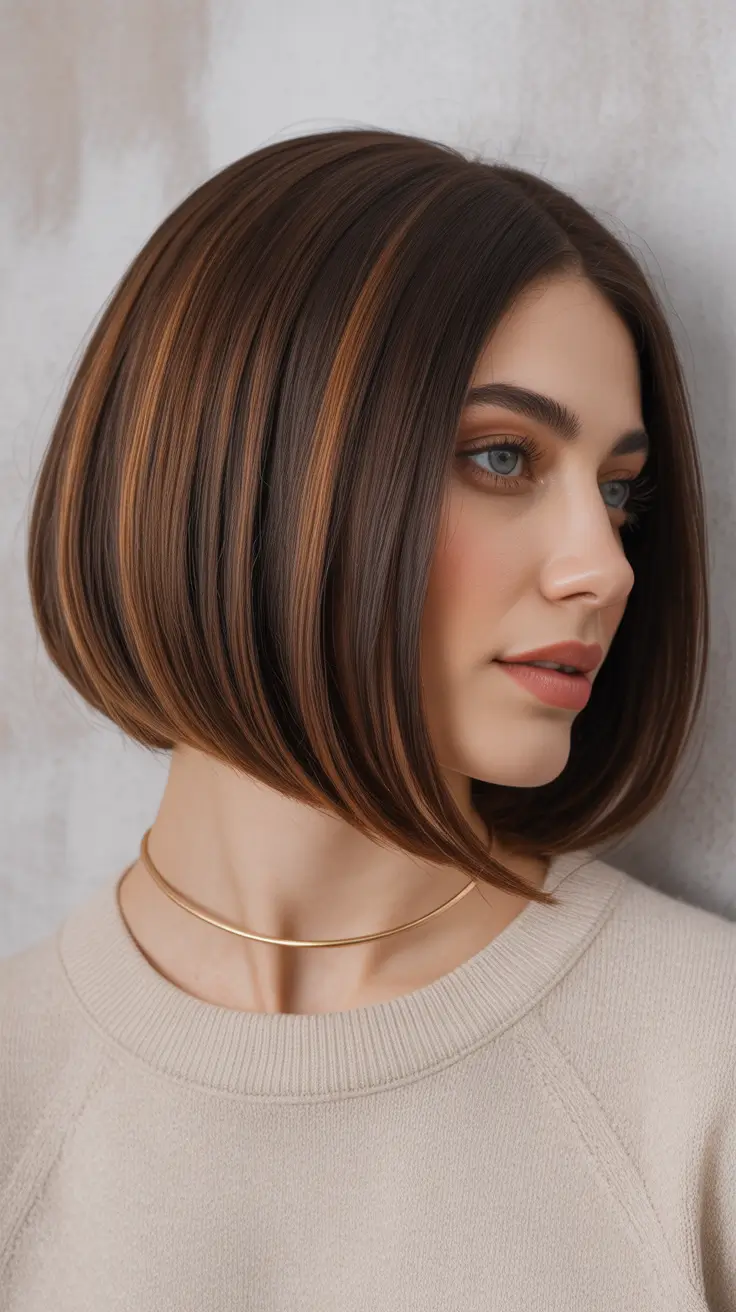 bob-hairstyles-2026-The-Espresso-Bob-with-Toffee-Ribbons