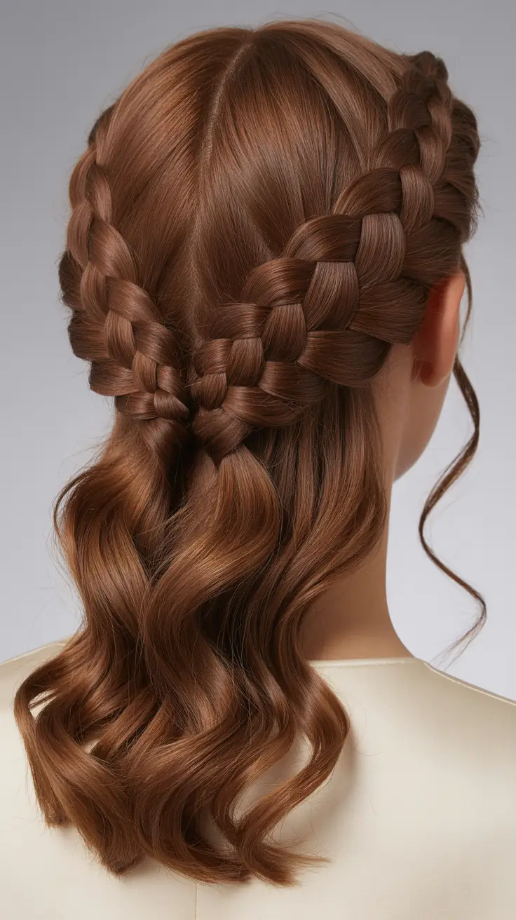 braids hairstyle 2026+Soft Half-Up Braided Fantasy