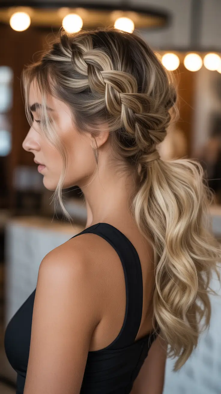 braids hairstyle 2026+Braided Pony with California Blonde