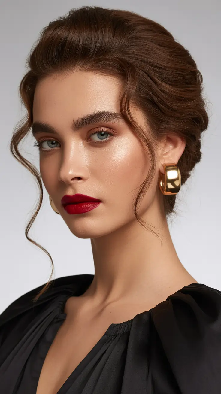 buns hairstyles 2026 The Old-Hollywood Volume Bun