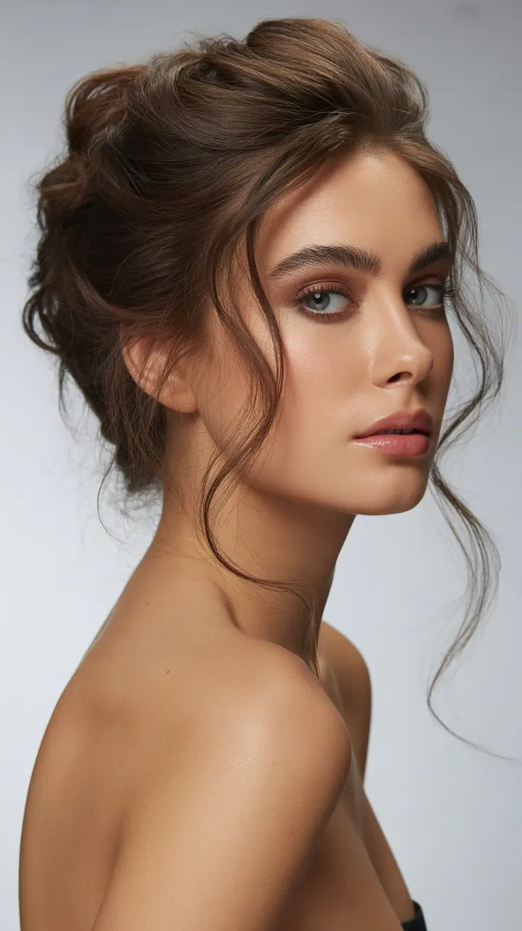 buns hairstyles 2026 The Cloud-Like Tousled Updo
