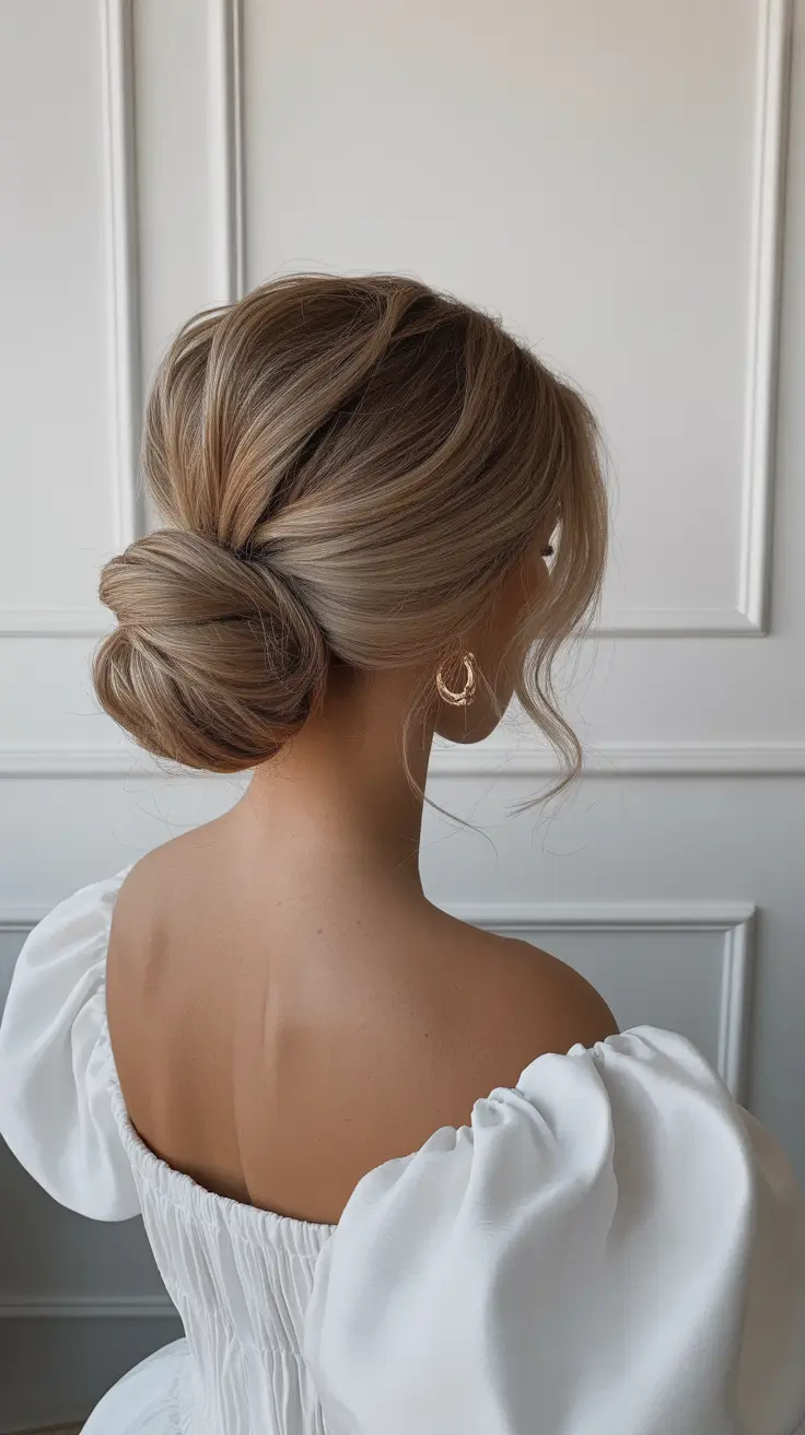 buns hairstyles 2026 The Elegant Low Bun with Romantic Volume
