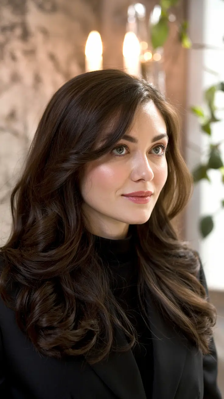 Butterfly Haircuts 2026 Velvet Brown Layers with Natural Fullness