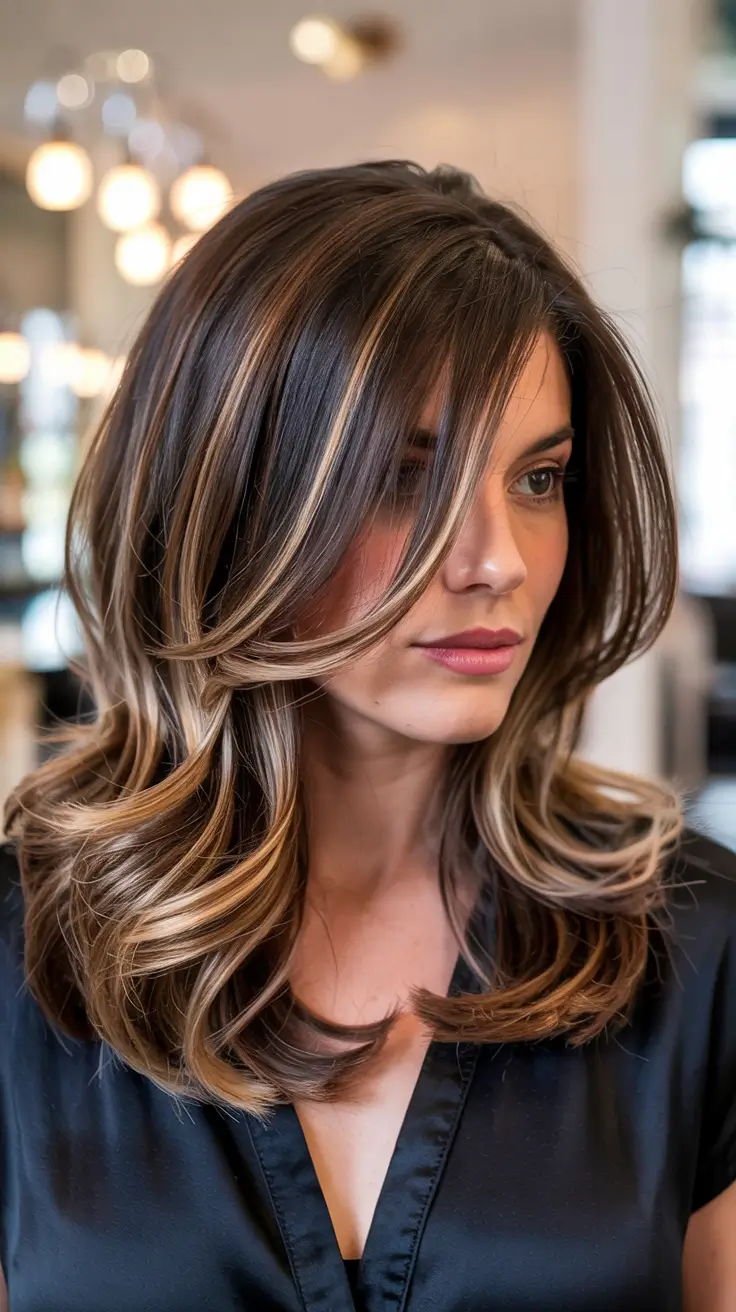 Butterfly Haircuts 2026 Glossy Balayage Layers with Salon Shine