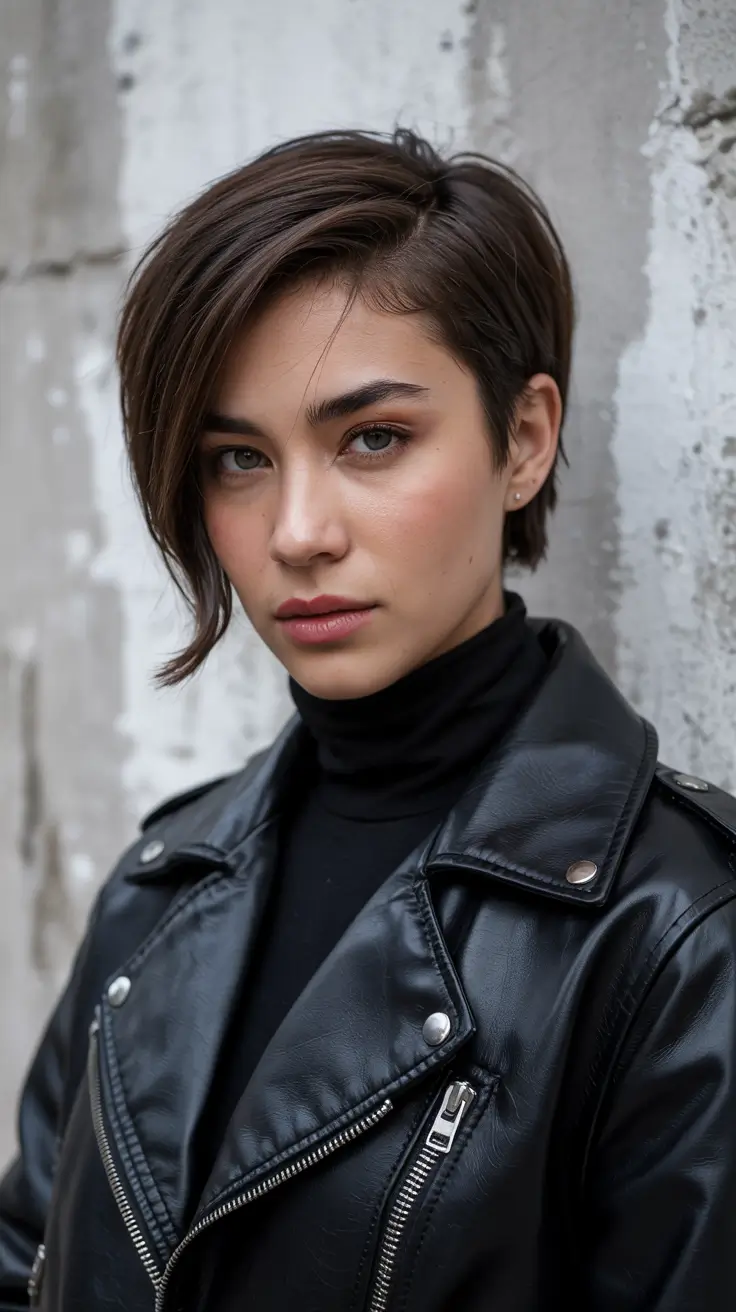 Choppy Bob Haircuts 2026 Sleek Rebel Side Sweep