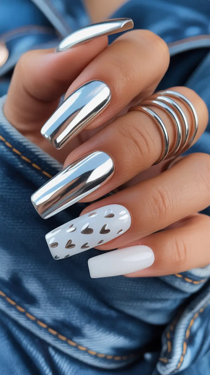 chrome-nail-designs-2026-Silver-Chrome-With-White-Heart-Accents