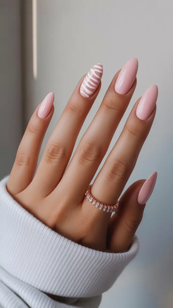 cute nail designs 2026+Strawberry Milk With a Twist