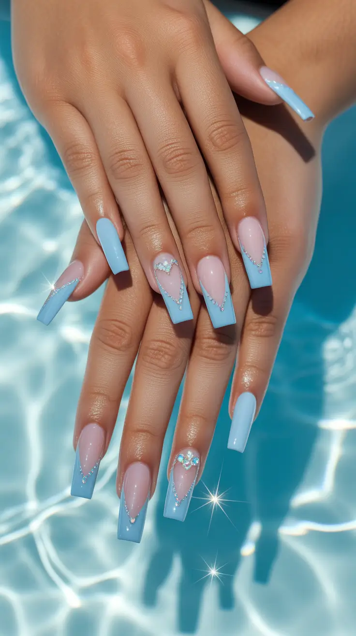 cute nail designs 2026+Poolside Perfection