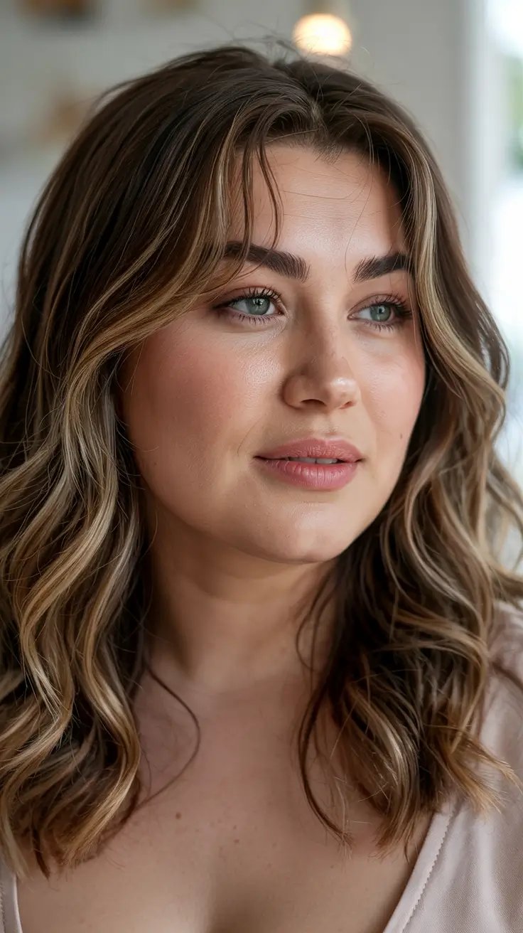 Fat Face Haircuts 2026 Subtle Layers with Barely-There Bangs