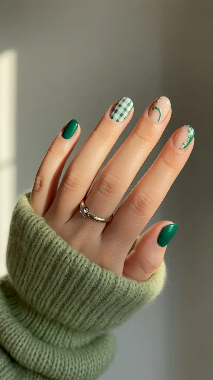 green-nail-designs-2026-Playful-Picnic