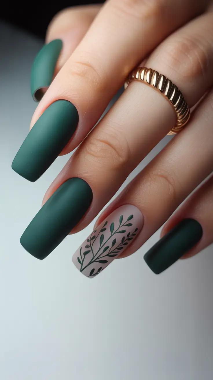 green-nail-designs-2026-Botanical-Edge