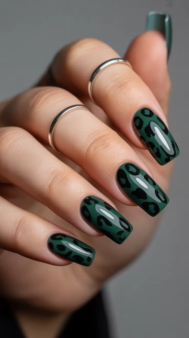 green-nail-designs-2026-Jungle-Chic