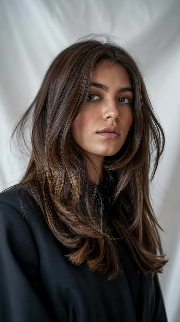 haircuts for long hair 2026 Effortless Volume with Layered Softness